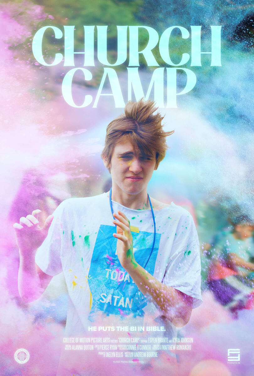 Film poster for Church Camp, directed by Andrew Bourne